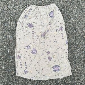 Vintage Clio Floral Mid Length Skirt
